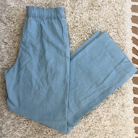 NWT Z Supply Wide-Leg Chambray Trousers S - Picture 3 of 8